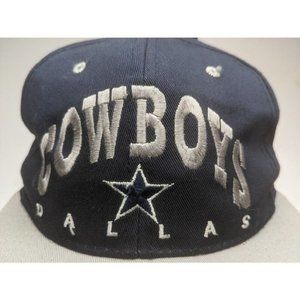 Vintage 90s Dallas Cowboys Snapback Drew Pearson Flintstones Logos Hat